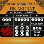 Kode Syair Togel HK Mistik Hari Ini Jumat, 13 Juni 2025