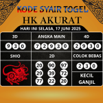 Kode Syair Togel HK Mistik Hari Ini Selasa, 17 Juni 2025
