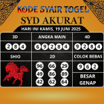 Kode Syair Togel SDY Mistik Hari Ini Rabu, 18 Juni 2025