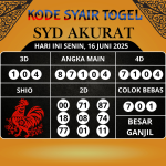 Kode Syair Togel SDY Mistik Hari Ini Senin, 16 Juni 2025